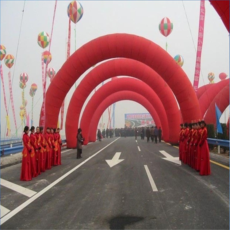 青县开业纯红拱门